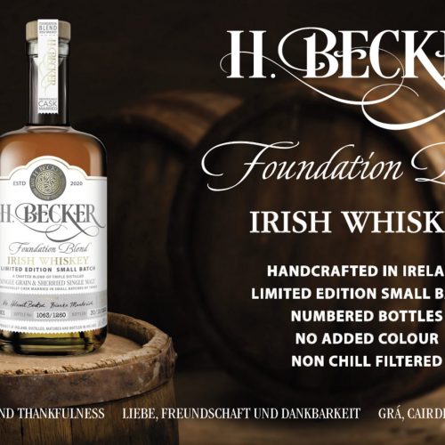 H. Becker Irish Whiskey Foundation Blend 40% Folder 02 - Fadandel.dk