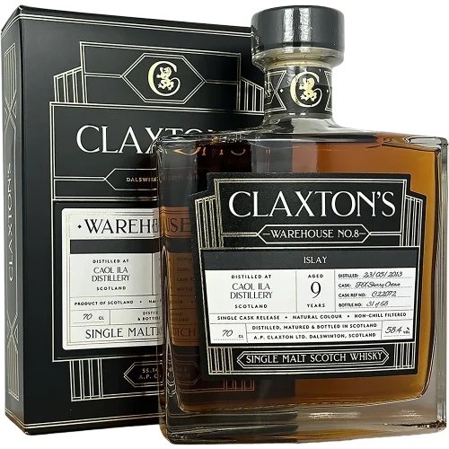 Caol Ila 9 år (PX Sherry Octave) 58.4% - Claxton's WH No 8 (bottle) at Fadandel.dk