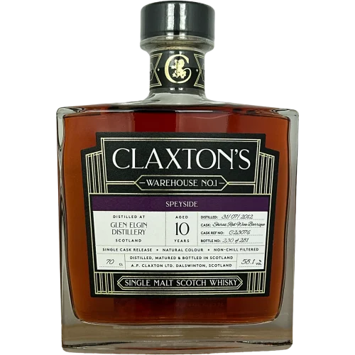 Glen Elgin 10Y (Australian Shiraz Red Wine Barrique) 58.1% Claxton's WH No 1 Bottle - Fadandel.dk