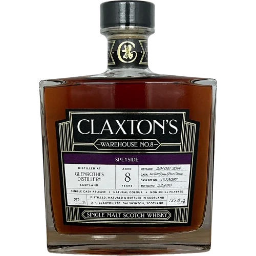 Glenrothes 8 year (First Fill Ruby Port Octave) 55.8% Claxton's WH No 8 bottle - Fadandel.dk