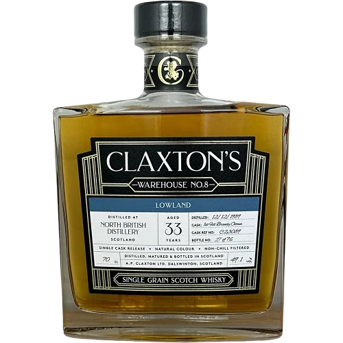 North British 33Y (First Fill Brandy Octave) 49.1% Claxton's WH No 8 bottle - Fadandel.dk