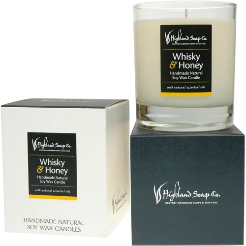 Whisky Honey Candle In Box - Fadandel.dk